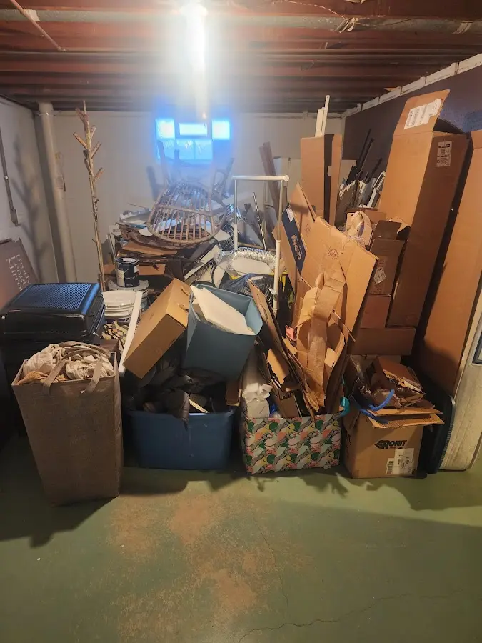 Roll-off dumpster container at job site for Construction Dumpster Rental in Chicopee